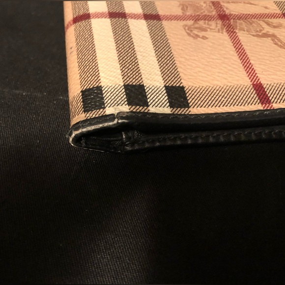 Auth Used Men’s Burberry check Nova Wallet Black - Picture 2 of 11